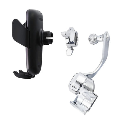 1'' Handlebar Phone Holder Automatic Clamping Charger for Harley Touring Dyna