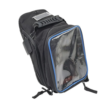 Universal Tank Bag with Strap for Harley & Honda - Black/Blue