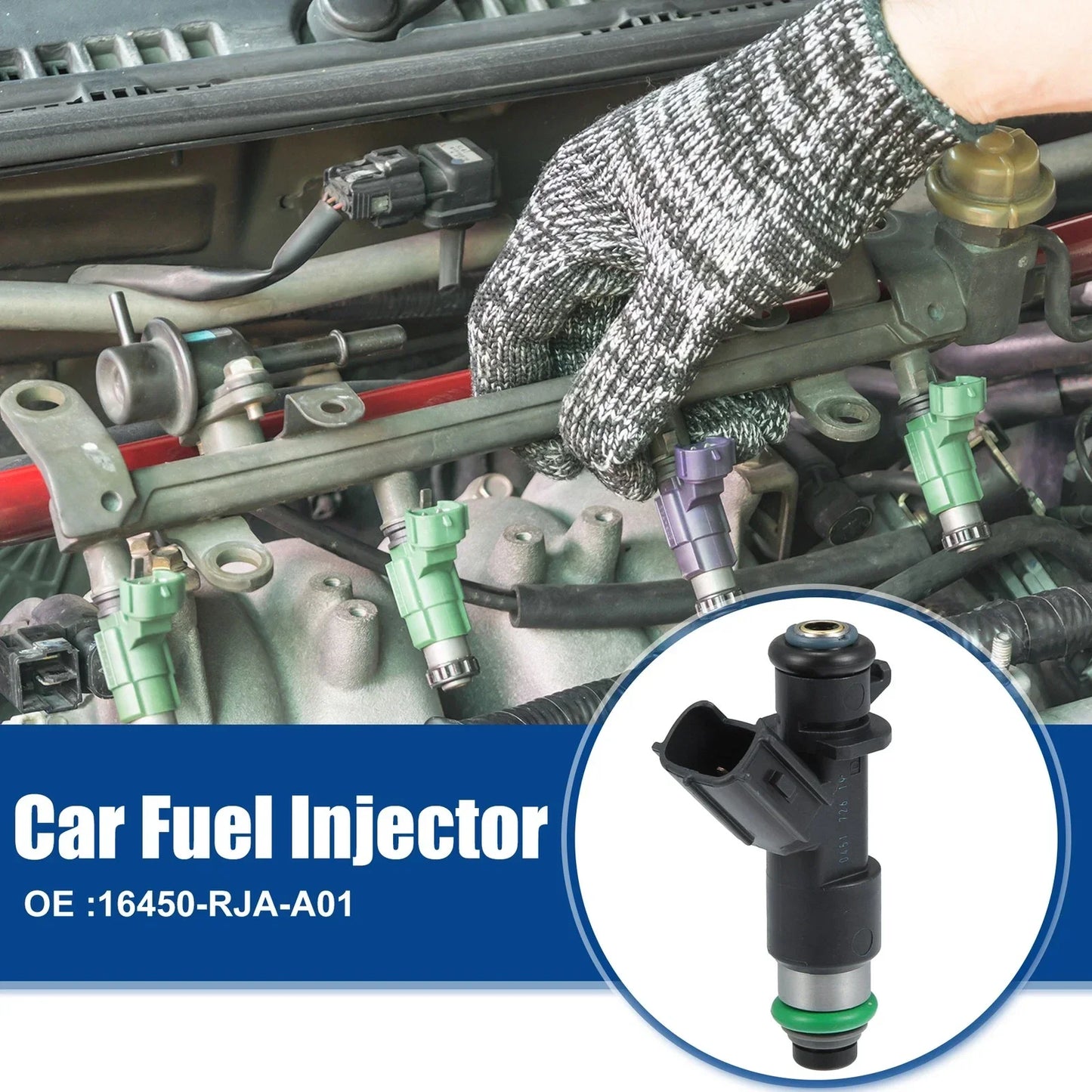 6 Pcs Fuel Injector Nozzles for Honda Accord (2008-2017)