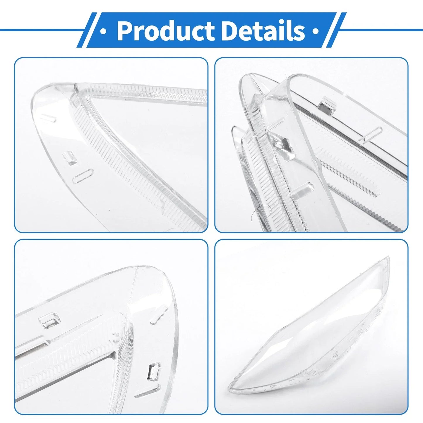 Car Front Right Headlight Lens Cover for Hyundai Elantra (2017-2018)