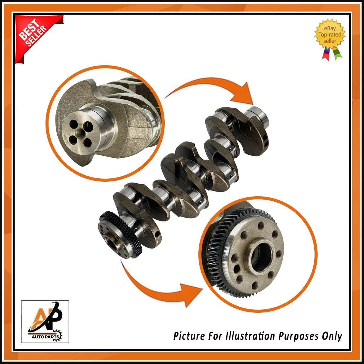 Crankshaft for Mercedes Benz OM651 2.2 CDI Diesel Engine (2011–2016)