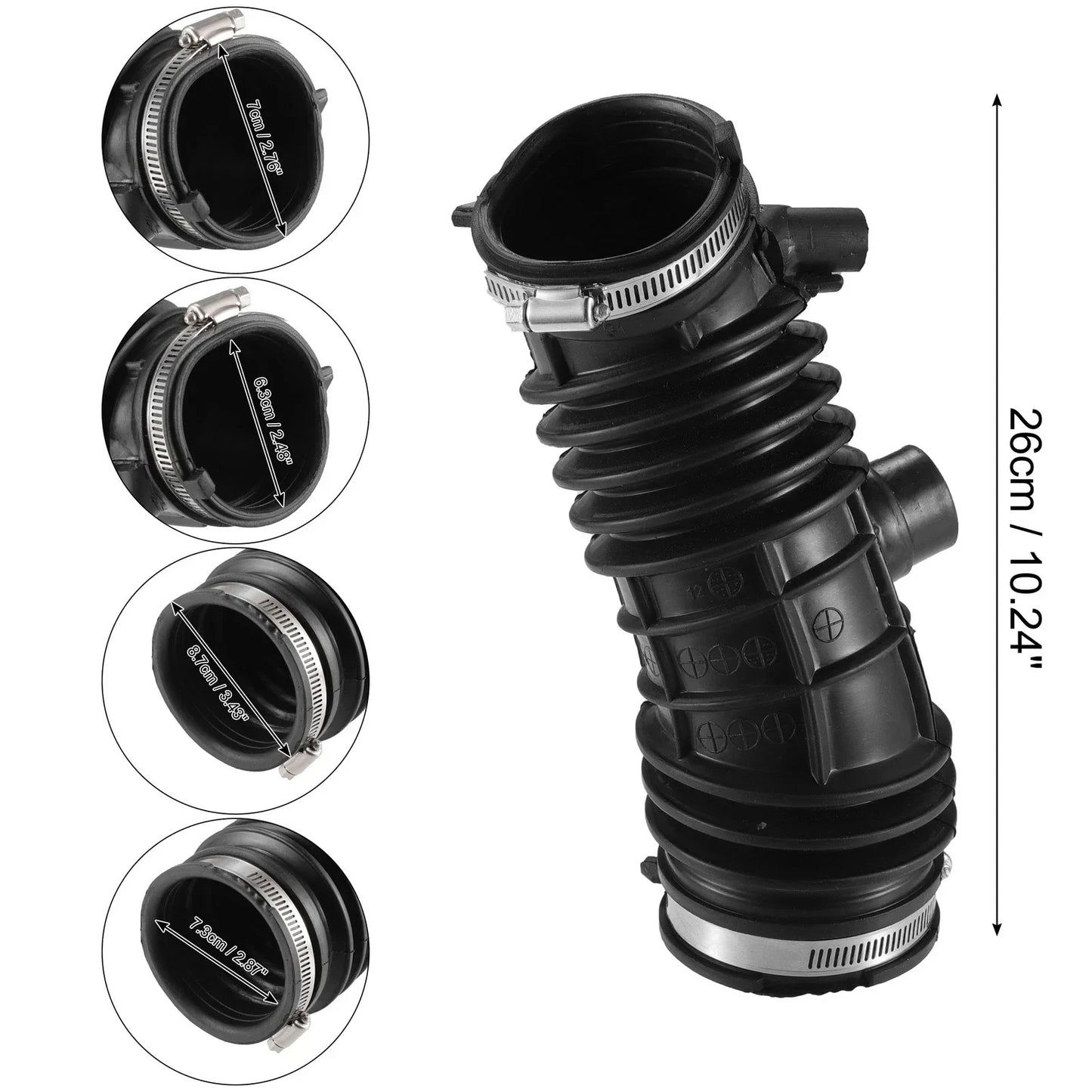 Engine Air Intake Hose for Honda Accord (2013-2016) - Black