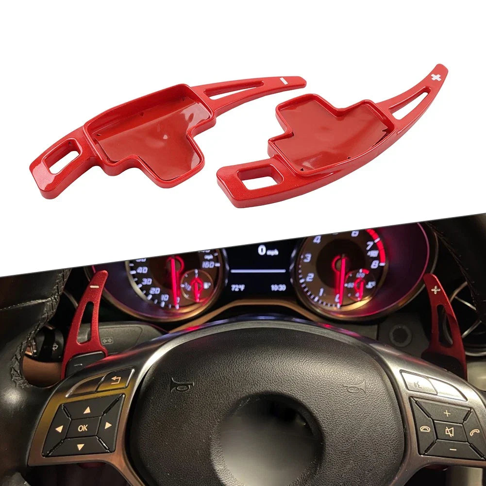 Steering Wheel Paddle Shifter Extensions for Benz A B C E M R S CLA CLS Class