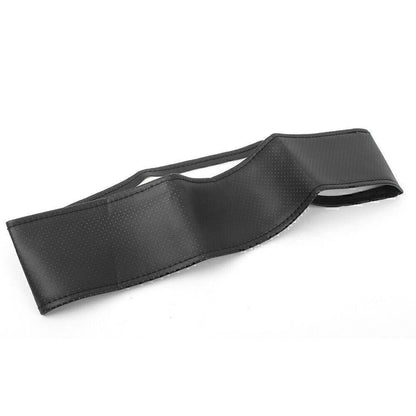 Leather Steering Wheel Cover for Car Truck - Black