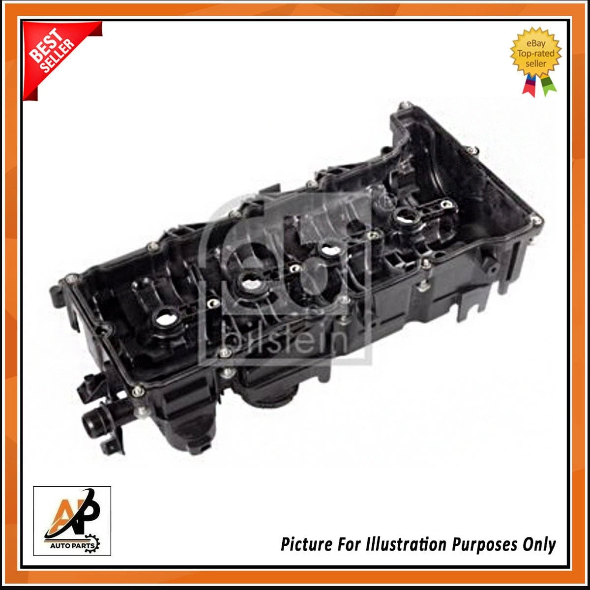 Engine Rocker Valve Cover with Gasket Replacement for BMW X1 X3 (2010–2020)