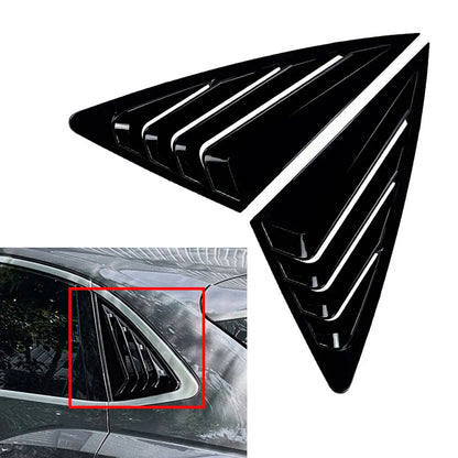 Rear Window Louvers Cover for Audi Q3 F3 Sportback (2019-2024) Black