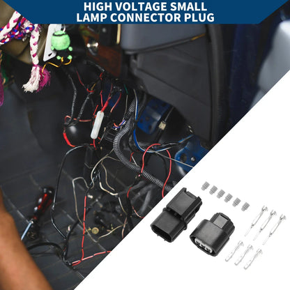3 Pin High Voltage Small Lamp Connector Plug for Honda Civic (2001-2005)