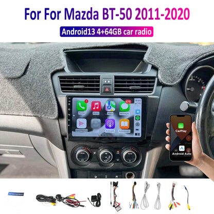Wireless Carplay Android Auto Head Unit for Mazda BT-50 (2011-2020)