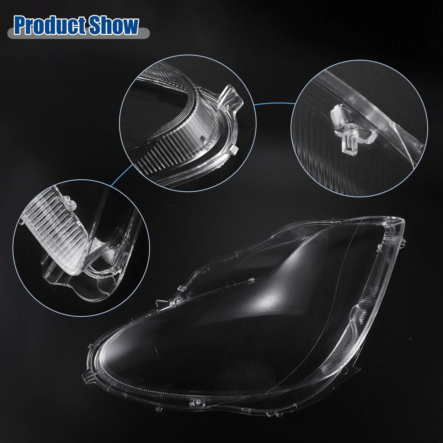 Clear Lens Covers for Mercedes W219 CLS Class (2006-2010) - 1 Pair