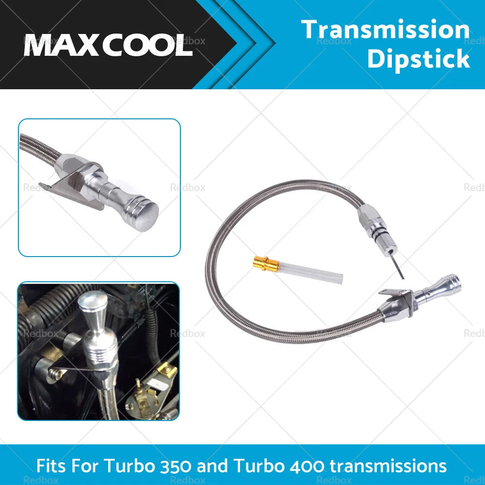 Flexible Stainless Transmission Dipstick for GM Chevy TH400 Turbo (1965-1986)