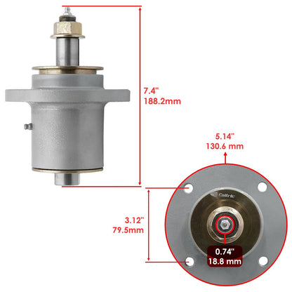 Deck Spindle Assembly Heavy Duty for Ferris 1000Z 3000Z CCW36 (2005–2017)