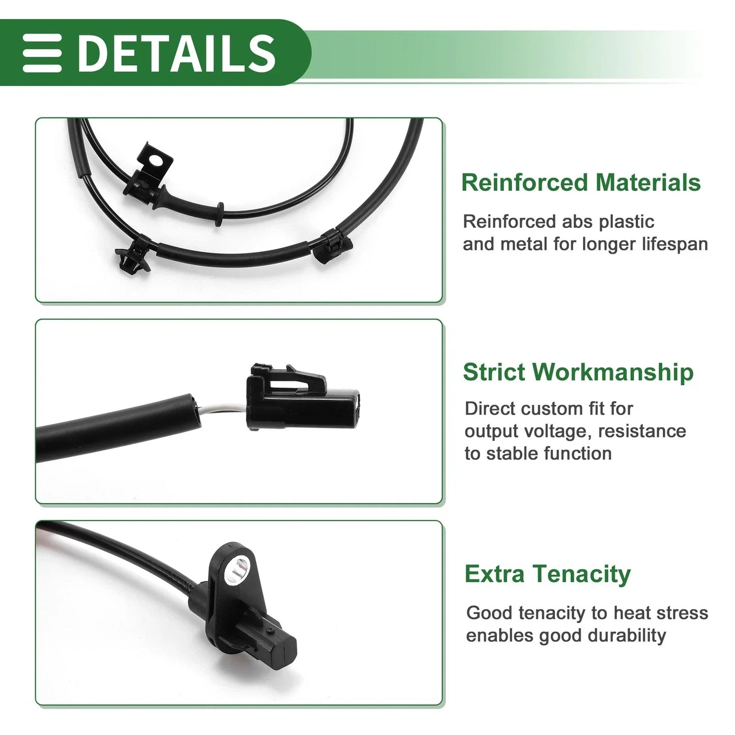 ABS Wheel Speed Sensor for Hyundai Elantra 2012-2016 (2 x Sensors)