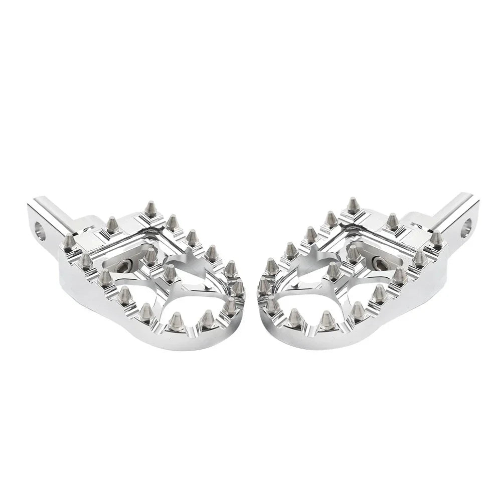 MX Style Foot Pegs for Harley Sportster XL1200 883 Chrome (2004-2023)