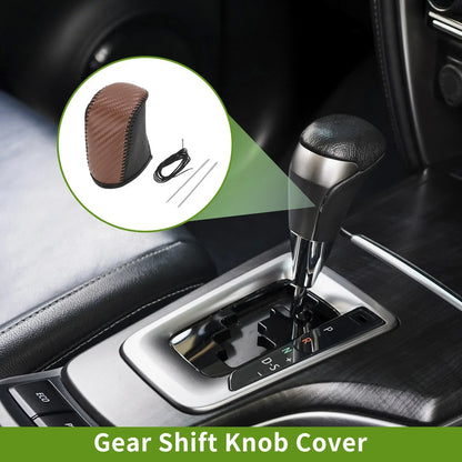 Brown Carbon Fiber Gear Shift Knob Cover for Dodge Journey (2011-2020)
