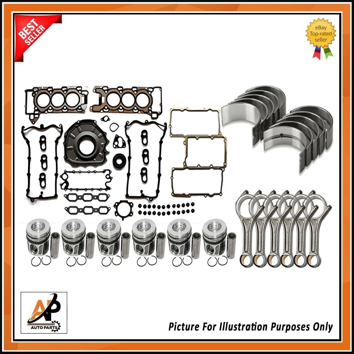 Forged Crankshaft Rebuild Kit for Land Rover Jaguar 3.0 Petrol (2013–2020)