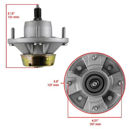 Deck Spindle Assembly with Pulley for John Deere X320 X324 X500 X520 48" (2004–2009)