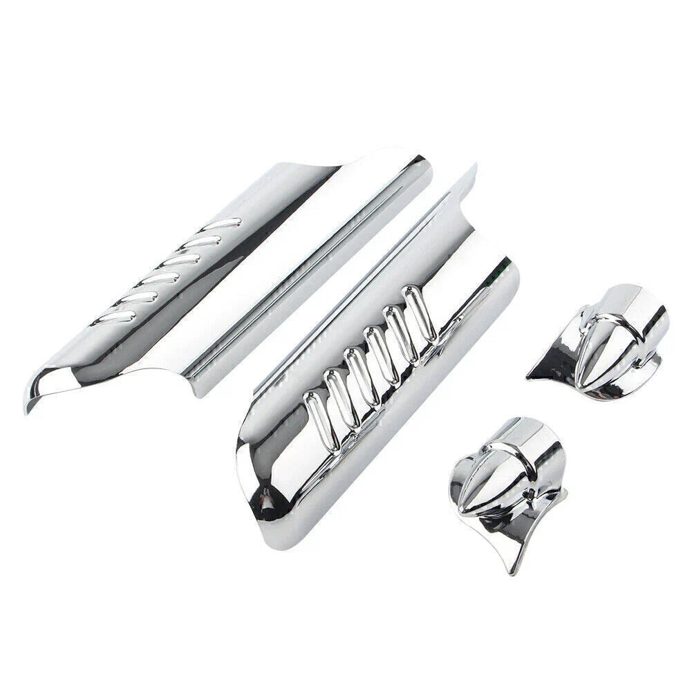 Chrome Fork Lower Leg Deflectors for Harley Touring FLHT (2000-2013)