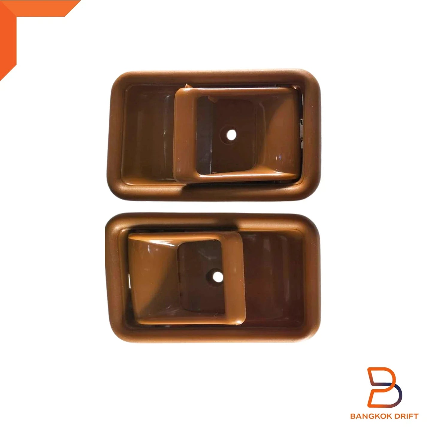 Brown Inner Door Handle Pair for Mazda B-Series Bravo (1985-1998)