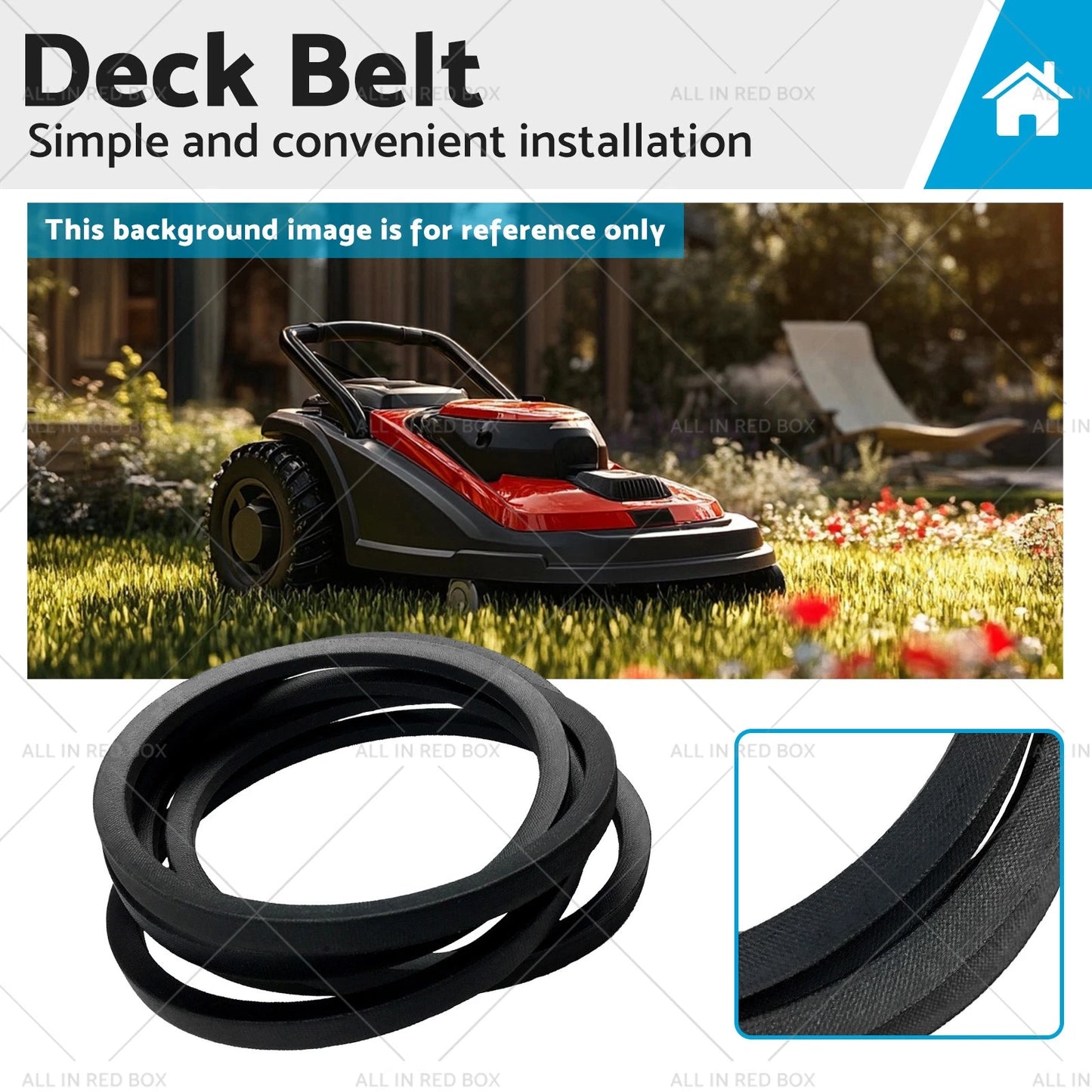 Replacement Deck Belt 5/8"x36" for MTD Yard Bug