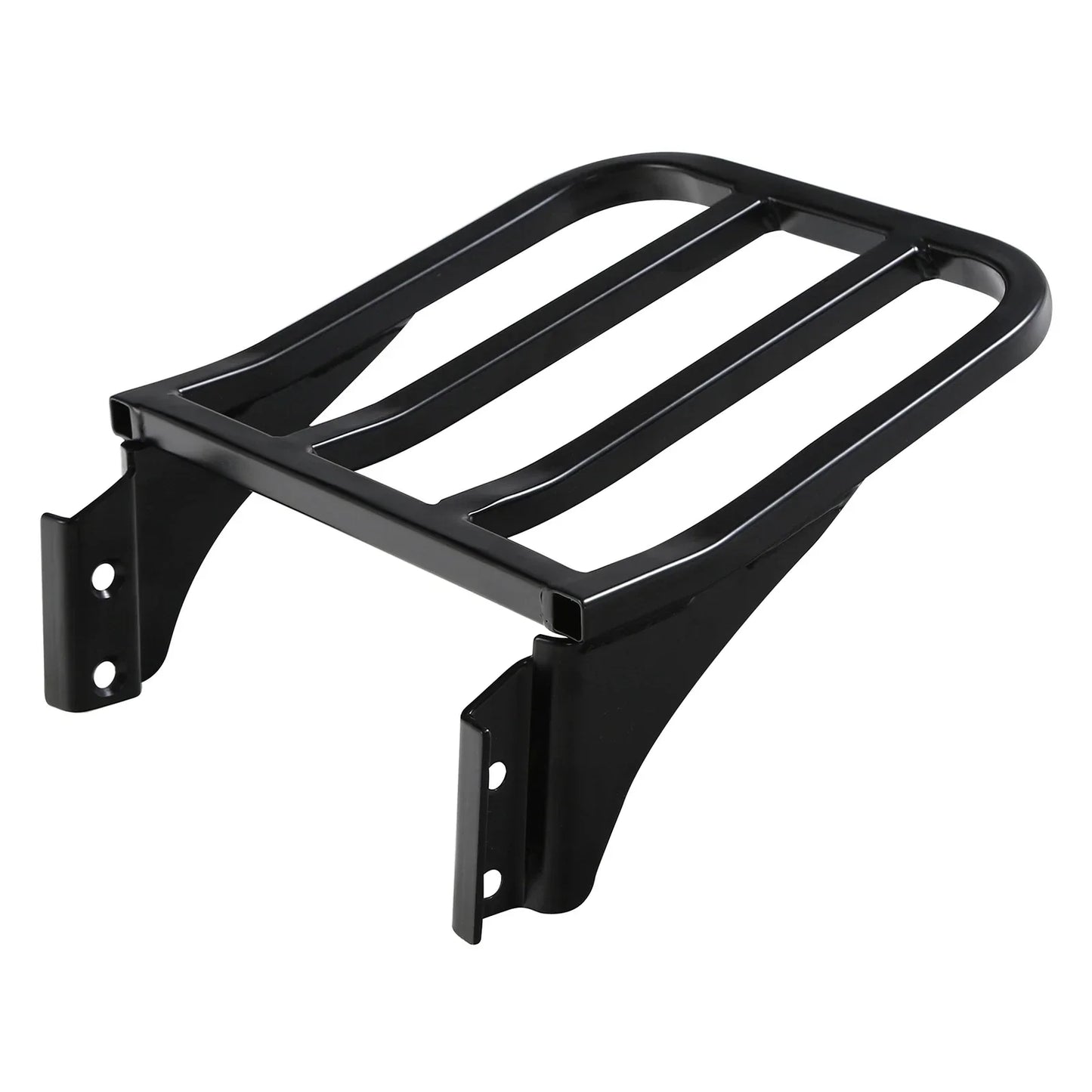 Black Detachable Rear Backrest Luggage Rack for Harley Dyna FXD FXDB (2006-2023)