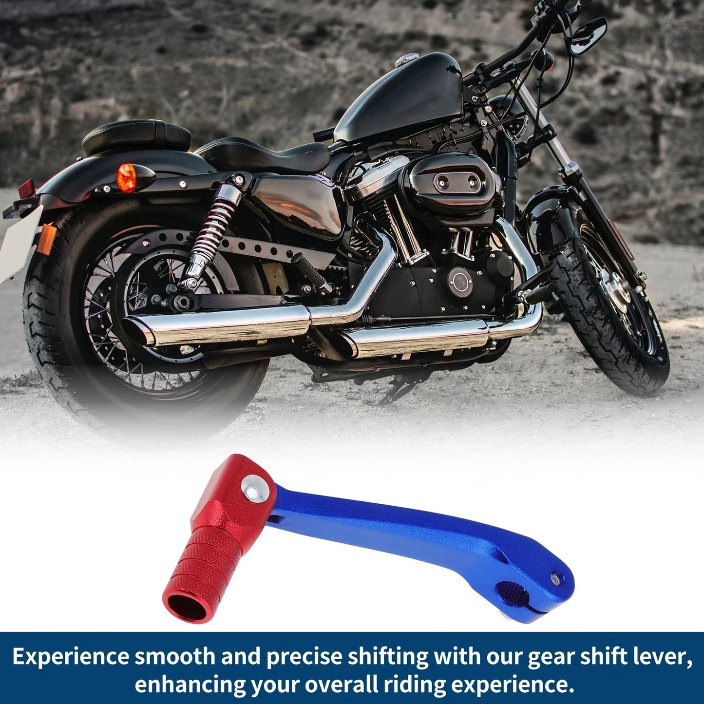 Folding Motorcycle Gear Shifter Lever for Honda CRF150F (2003-2017) Blue Red