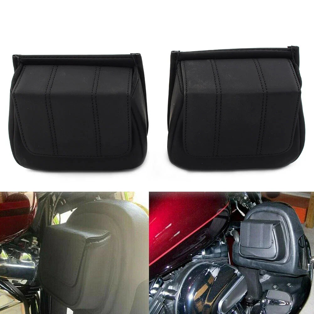 Black Fairing Lower Door Pocket Bags for Harley Touring (1996-2013)
