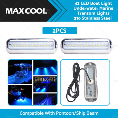 42LED Underwater Marine Transom Lights for Boat Pontoon