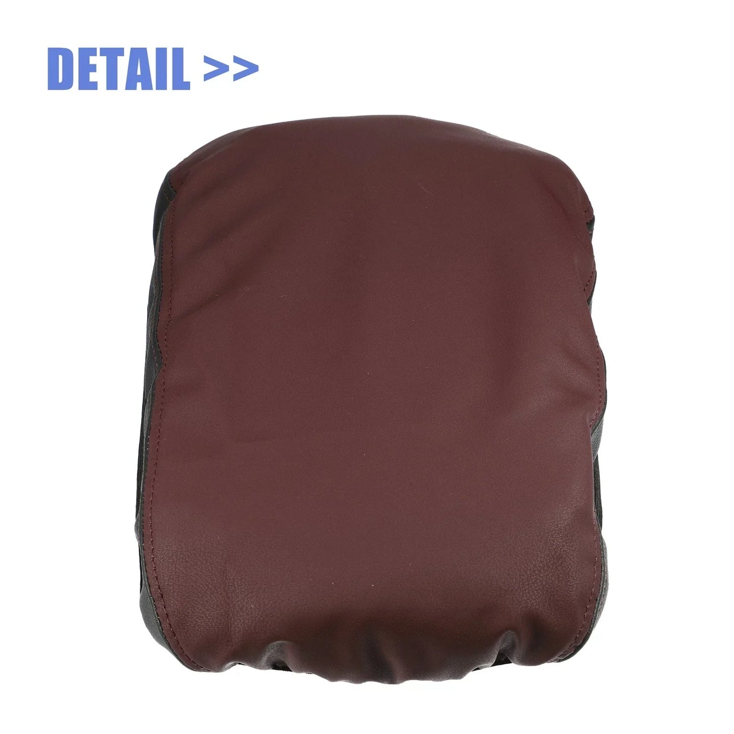 Car Center Armrest Cover for Lexus NX250 2022-2023 Red Black with Stitches