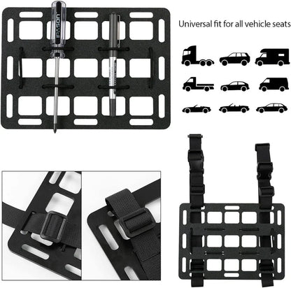 Tactical Molle Panel Car Headrest Gun Rack Storage for Vehicle