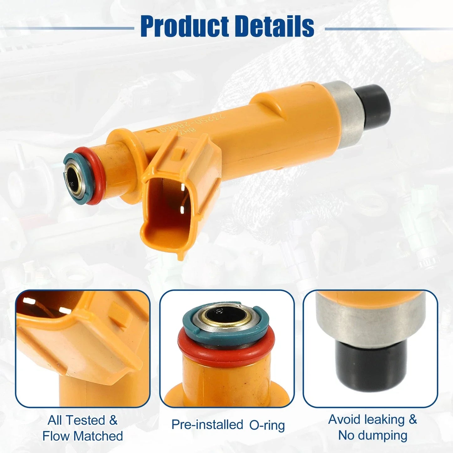 4 x Fuel Injector Nozzles for Toyota Camry 2.4L (2003-2010)