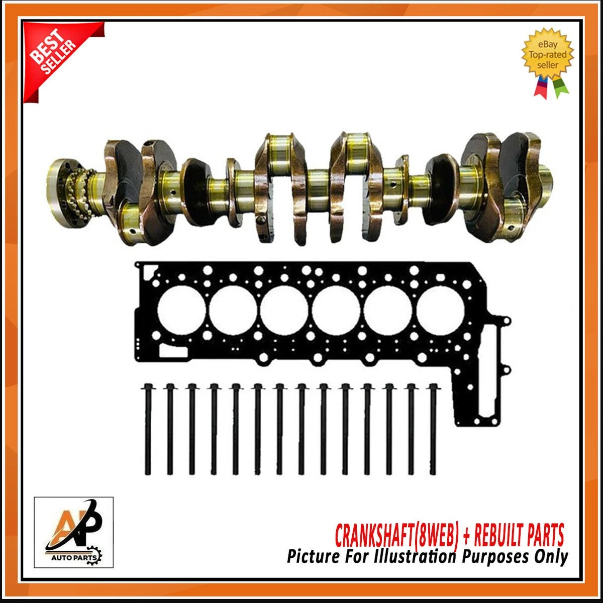 Crankshaft Replacement Rebuilt Parts for BMW X3 X4 X5 X6 3.0 Diesel (2004–2018)