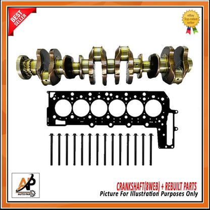 Crankshaft Replacement Rebuilt Parts for BMW X3 X4 X5 X6 3.0 Diesel (2004–2018)