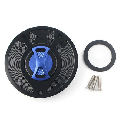 Keyless Blue Gas Fuel Tank Cap Cover for Honda CBR1000RR Fireblade (2004-2023)