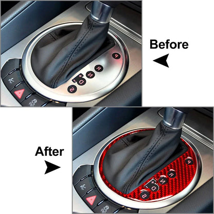 Red Central Console Gear Shift Panel Cover Trim for Audi TT TTS TTRS (2008-14)