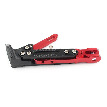 Stainless Steel Adjustable Kickstand for Motorbike Side Support Stand RED
