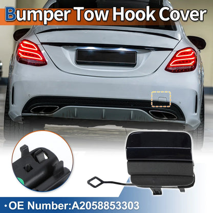 Rear Bumper Tow Hook Cover for Mercedes-Benz (2016-2023) Caliche Blue