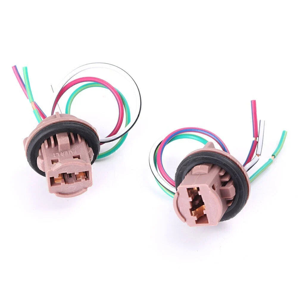 LED Bulb Brake Signal Light Wiring Harness Socket for 7441 7443 7444 T20