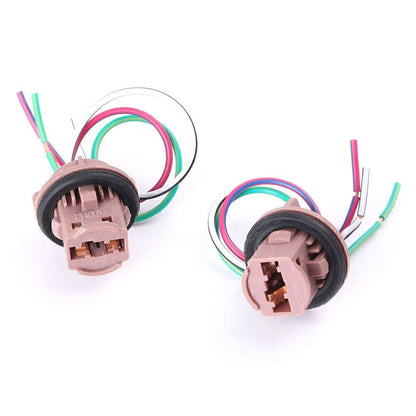 LED Bulb Brake Signal Light Wiring Harness Socket for 7441 7443 7444 T20