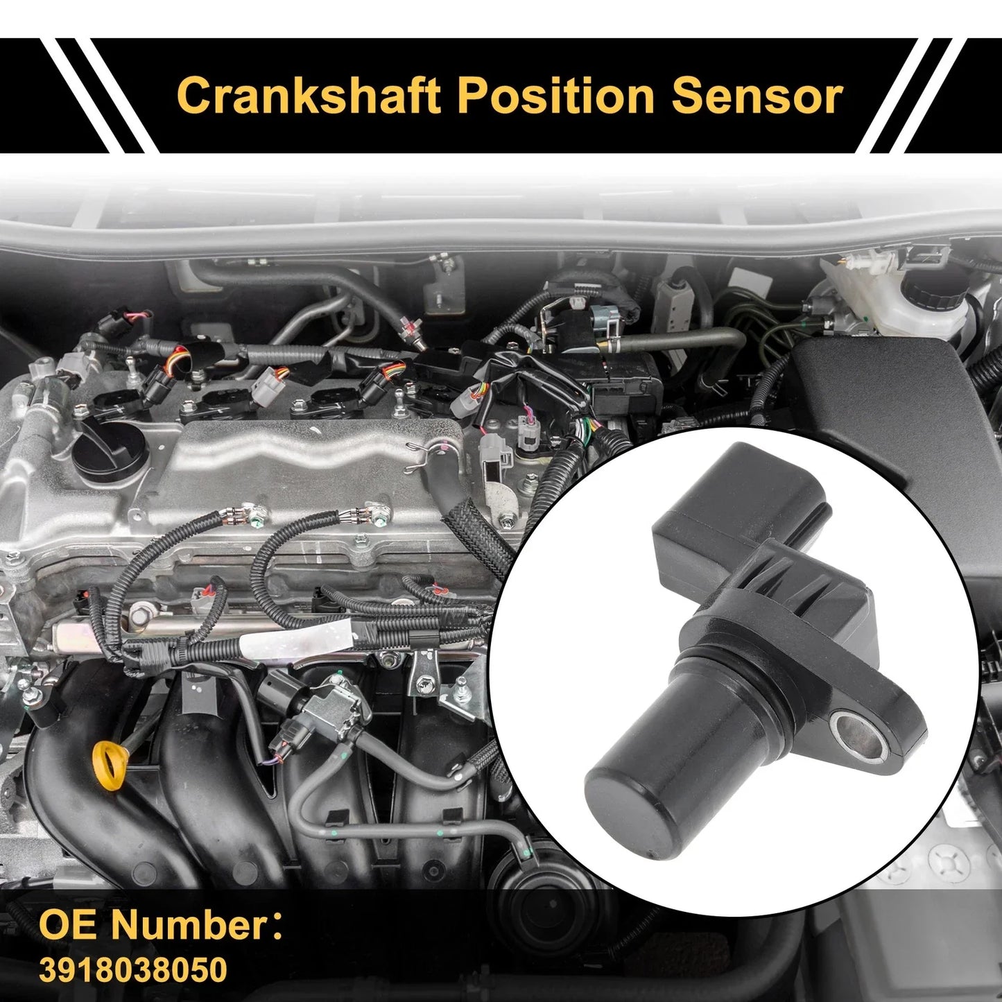 Crankshaft Position Sensor for Hyundai Accent Veloster Elantra (2011-2023)