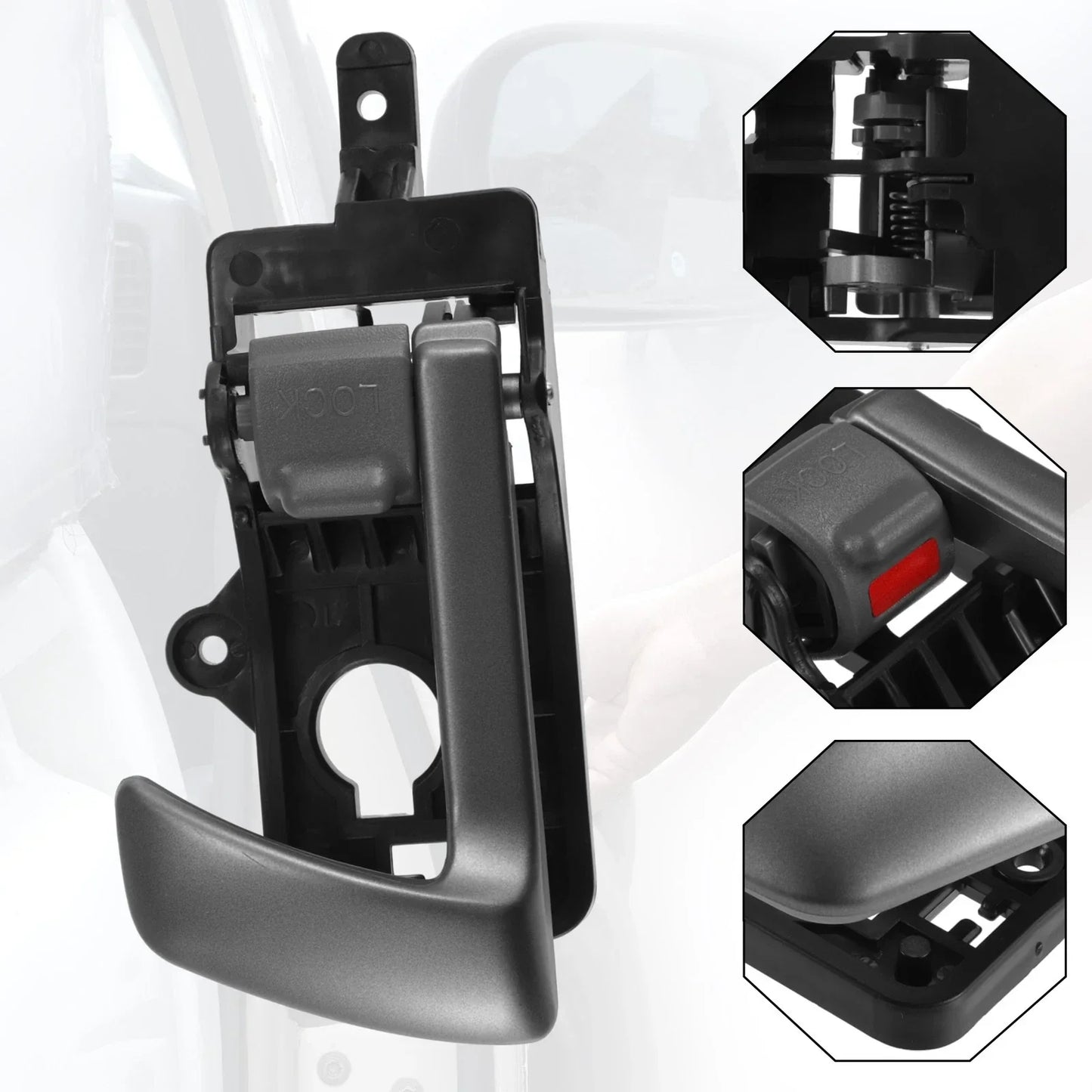 Front Rear Left Interior Door Handle for Hyundai Santa Fe (2007-2012)