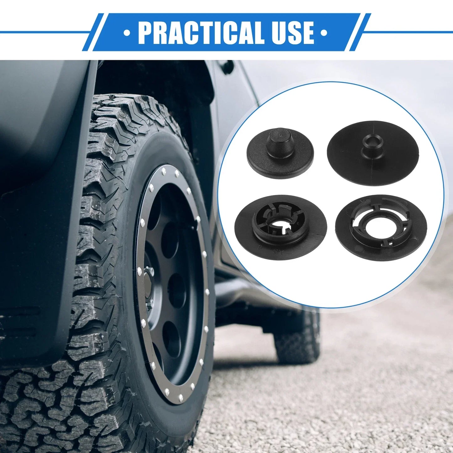 2 x Car Holder Retainers for Volkswagen Audi Plastic Black