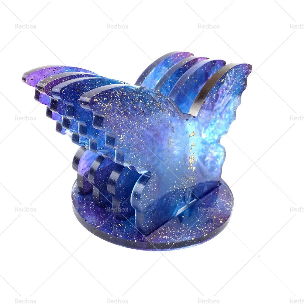4 x Butterfly Shaped Coaster Molds & Holder for Epoxy Resin