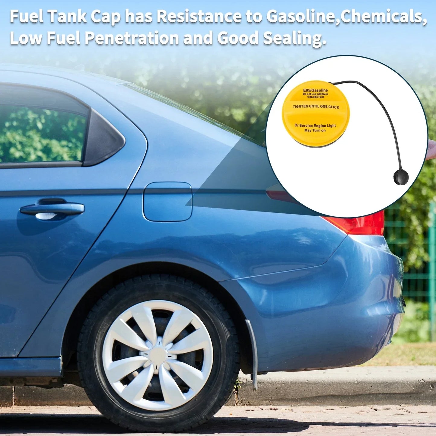 Gas Fuel Cap for Chevrolet Suburban Tahoe - Black, White, Yellow (2000-2023)