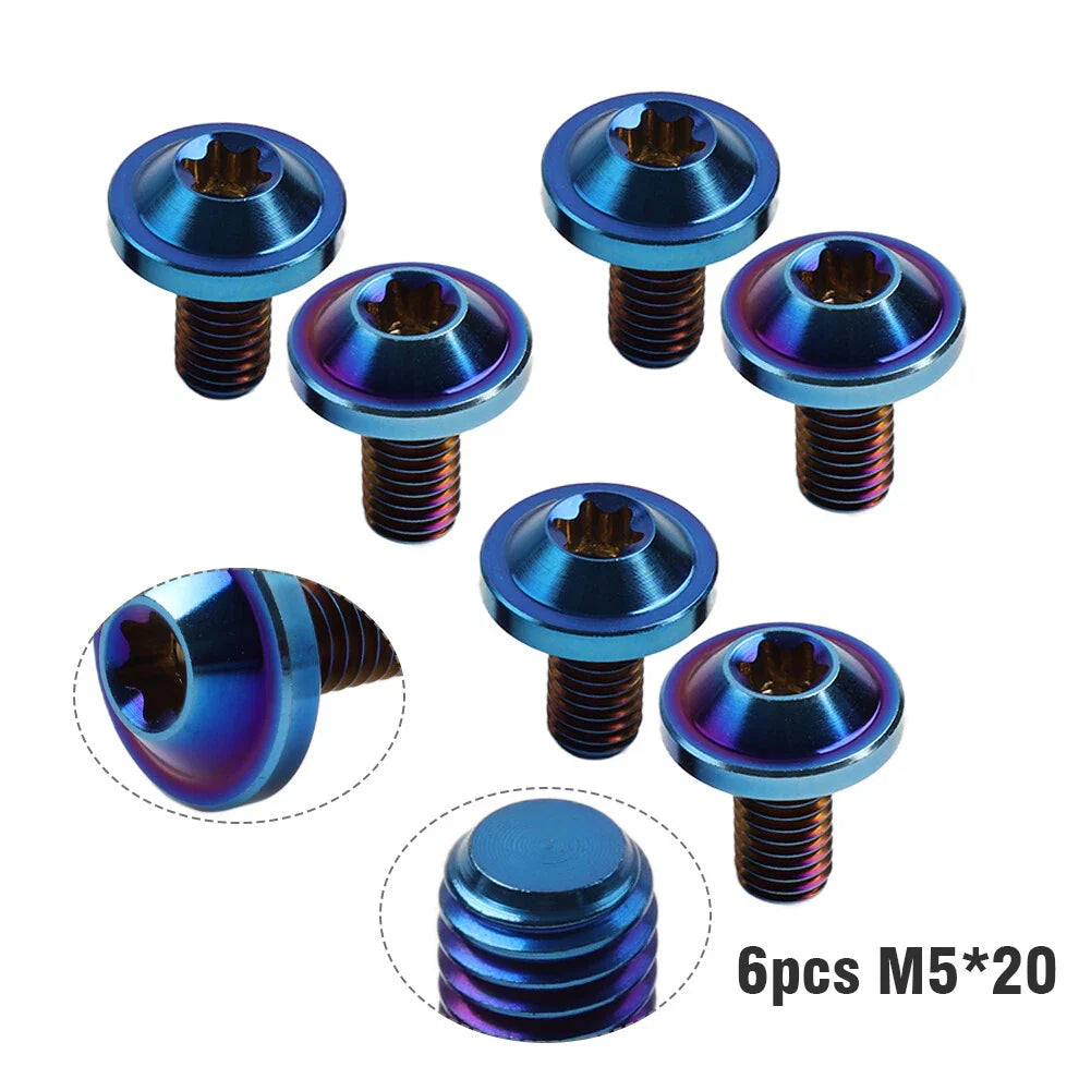 6 x M5x20mm Alloy Torx Head Screws for Motorcycle Bike