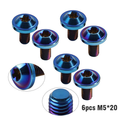 6 x M5x20mm Alloy Torx Head Screws for Motorcycle Bike
