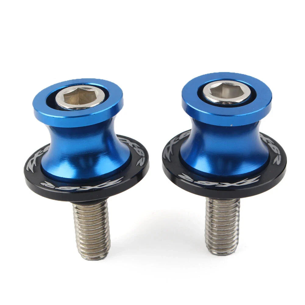 8MM Blue Swingarm Spools Slider Stand Screws for KAWASAKI ZX6R (2012-2021)