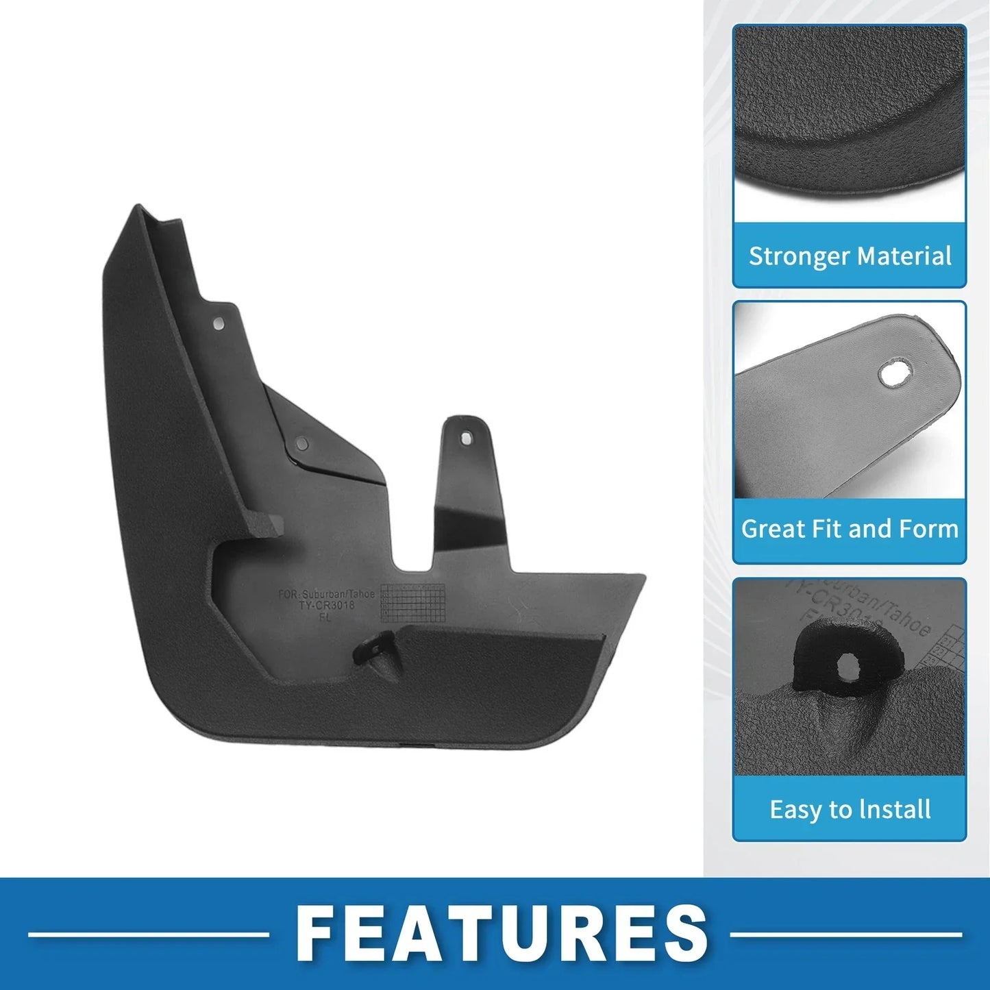 Mud Flap Splash Guard for Chevrolet Suburban 2021-2023