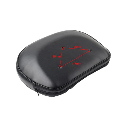 Passenger Sissy Bar Backrest Pad with Orange Stitching for Harley Electra Glide