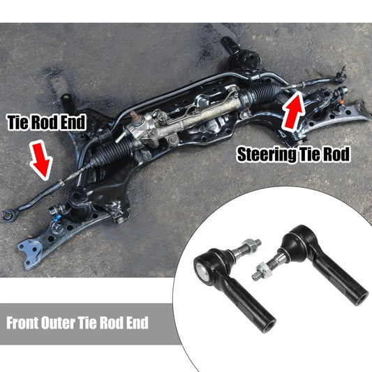 2 x Front Outer Tie Rods for Chrysler 300, Dodge Charger (2011-2019)