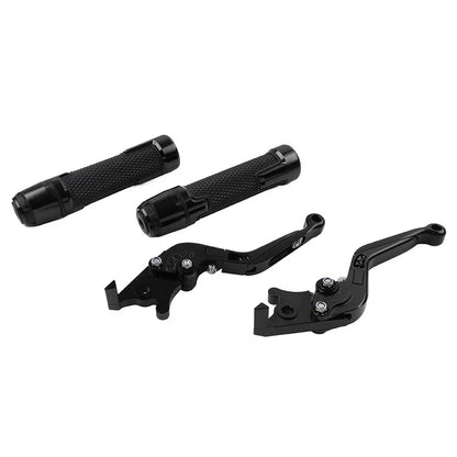 Black Extendable Brake Clutch Levers & Grips for BMW F900 F900R (2020-2023)